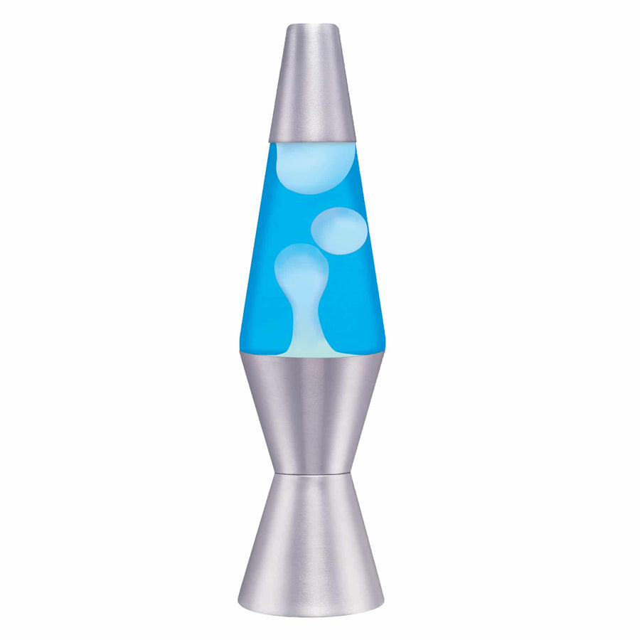 11.5″ LAVA LAMP – WHITE/BLUE/SILVER Y8