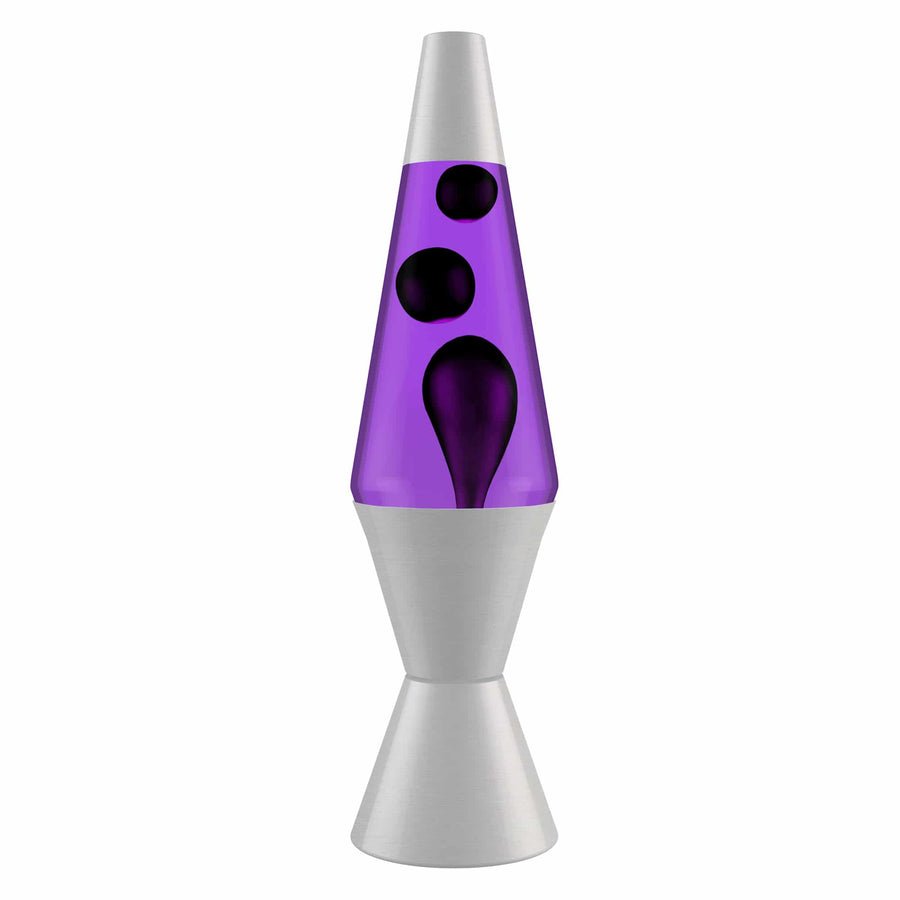 14.5’’ LAVA LAMP – BLACK & PURPLE C7