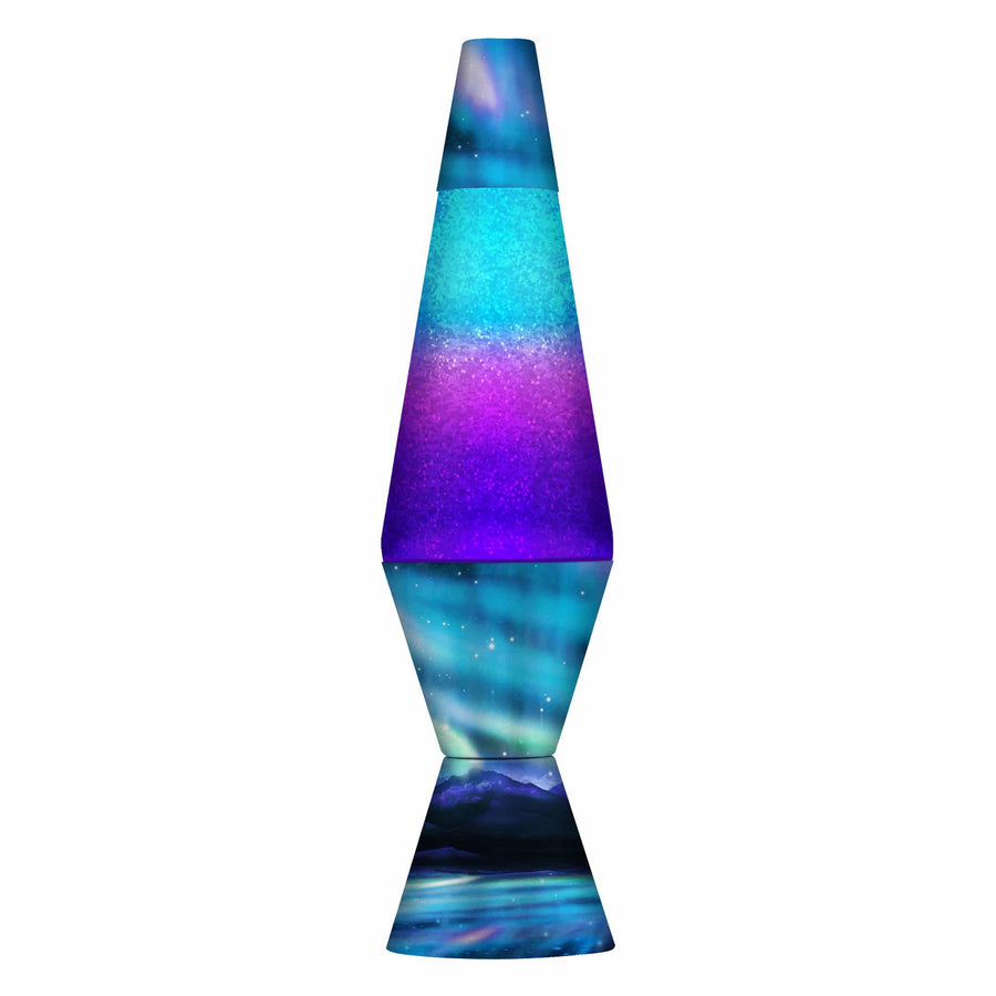 14.5″ LAVA LAMP COLORMAX NORTHERN LIGHTS – GLITTER U4