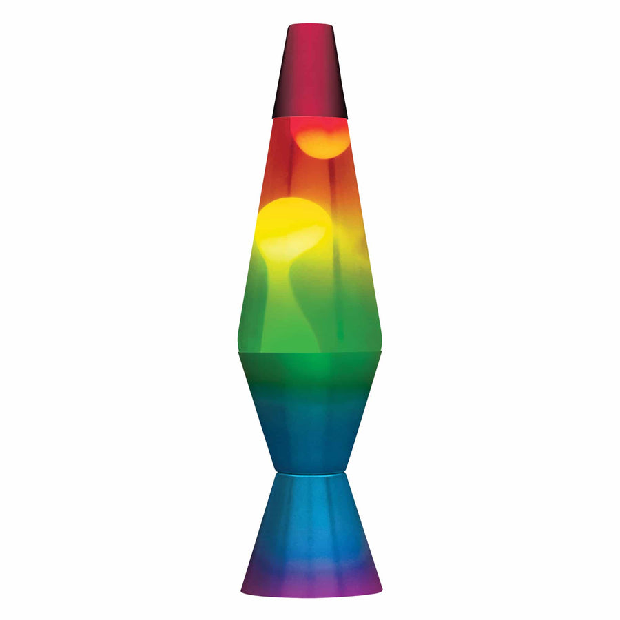 14.5” LAVA LAMP RAINBOW – WHITE/CLEAR/TRICOLOR G6