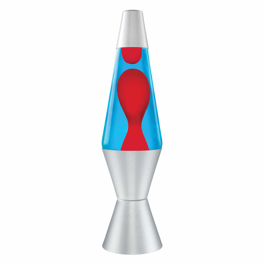 14.5″ LAVA LAMP – RED/BLUE/SILVER N6