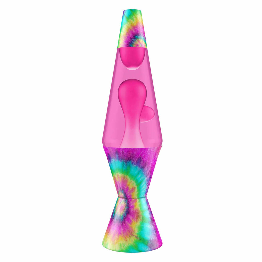 14.5″ LAVA LAMP – TIE DYE PINK SPIRAL W5